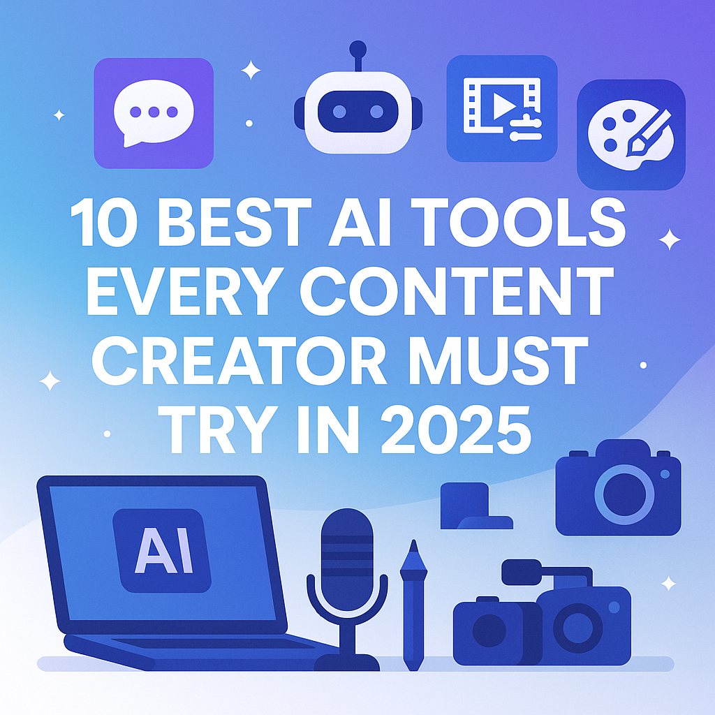 10 Best AI Tools For Content Creator 2025
