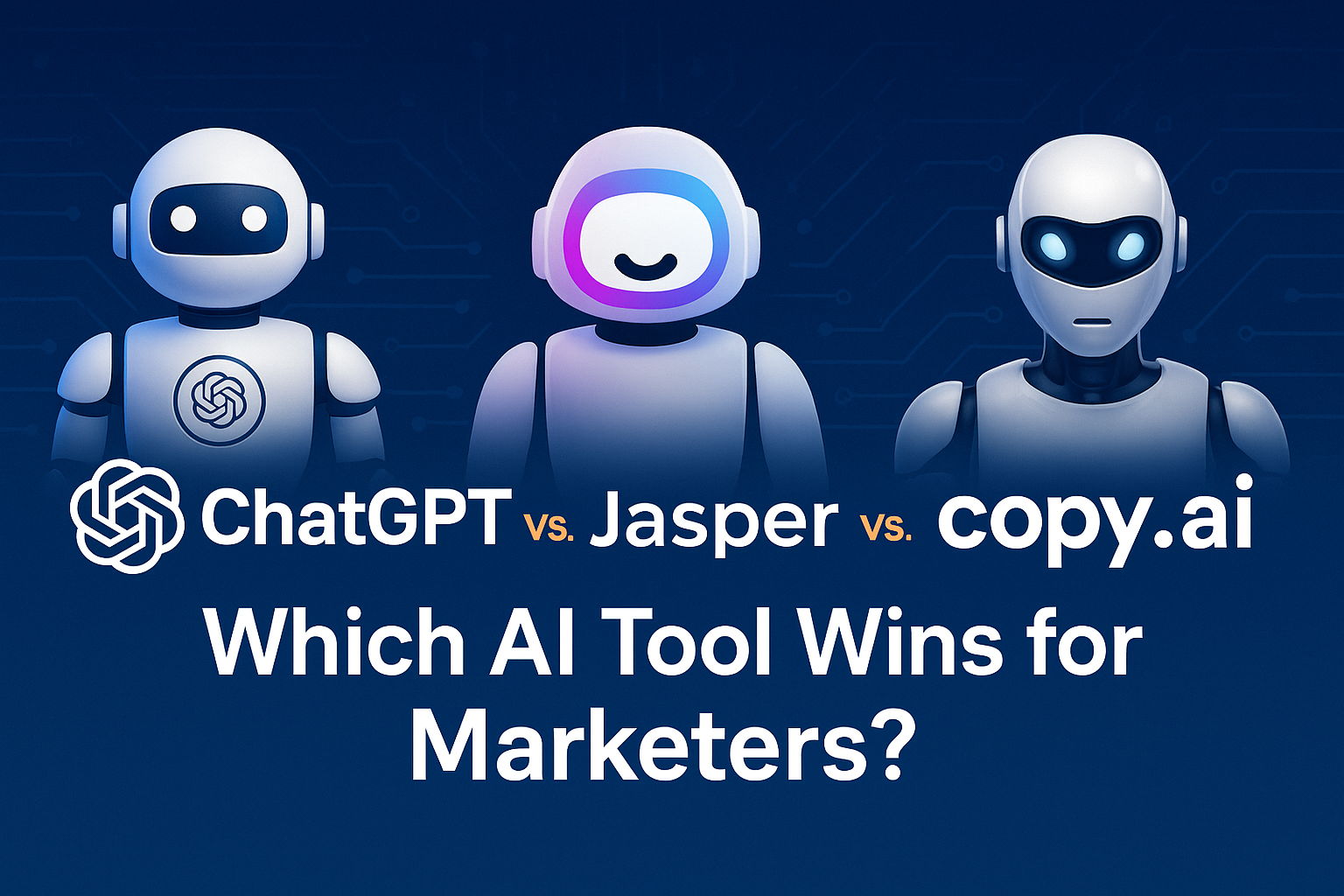 ChatGPT Vs Jasper Vs Copy.ai